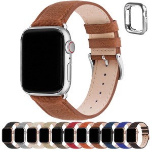 アップルウォッチ バンド Apple Watch バンド アップルウォッチベルト 本革 装着簡単 保護ケース付き レディース メンズ 1/2/3/4/5/6/7/8