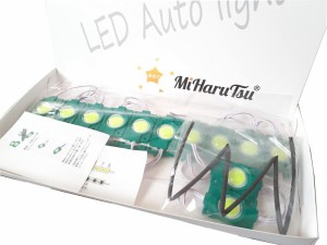 MiHaruTsu (ミハルツ) MHT-305 24V 20コマ＋２コマ LED ライト マーカー ランプ 球 500lm ダウンライト… (グリーン)