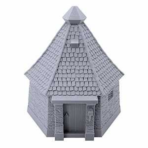 謙虚な小屋、28mmミニチュア用の3Dプリントされた卓上RPGの風景とウォーゲームの地形