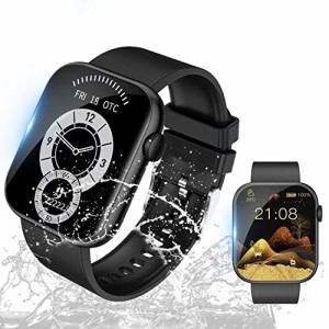 スマートウォッチ  Smart Watch 1.85インチ大画面 Bluetooth5.2通話機能付き スマートウォッチ アンドロイド対応 Android/iPhone対応 100