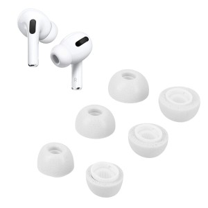 kwmobile 6x 対応: Apple Airpods Pro 2 イヤーピース - 交換用 イヤーチップ パッド S/M/Lサイズ 白色