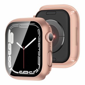 FAZHAN 対応 Apple Watch Series 9/8/7 45mm ケース アップルウォッチ9/8/7 45mm ケース 対応 アップルウォッチ カバー ガラスフィルム 