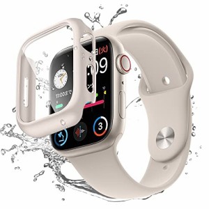 Apple Watch Series 7 用 防水ケース IP67防水規格 実機検証 ハードケース 超薄型 文字盤窓拡大 フィルム 3D熱湾エッジ加工 日本旭硝子材