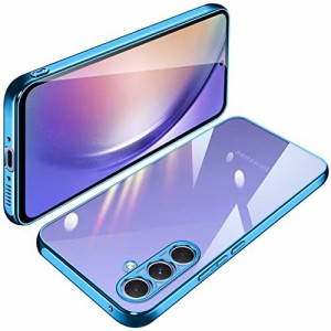 Galaxy A54 ケース クリア SC-53D SCG21 ギャラクシーA54 透明 カバー TPU 薄型 軽量 耐衝撃 メッキ加工 ソフトケース 人気 保護カバー(