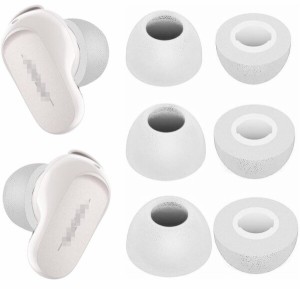 A-Pcas 低反発 イヤーチップ Bose QuietComfort Earbuds II用 ウレタン製 イヤーチップ 記憶フォームイヤーピース Fit in the Case 遮音