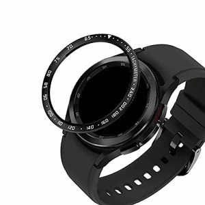 (keitaiichiba) ウォッチベゼル・腕時計ベゼルリング・Galaxy Watch 4 Classic 46mm用 ベゼルリング 保護カバー ベゼルリング フレーム 