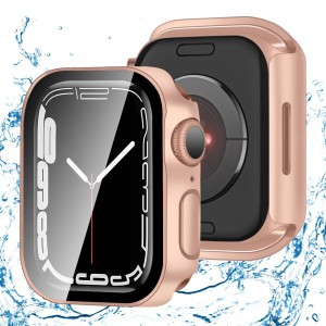 FAZHAN 対応 Apple Watch Series 9/8/7 45mm ケース アップルウォッチ9/8/7 45mm ケース 3D直角ケース 対応 アップルウォッチ カバー ガ