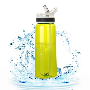 AceCamp BPAフリー 800ml大容量水筒、TRITAN製 プラスチック ストローボトル 、スポーツ 、グリーン