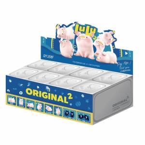 52TOYS 子豚lulu フィギュアオリジナル 2 アクションフィギュアグッズおもちゃデスクトップの装飾誕生日パーティーの休日 (Whole Set)