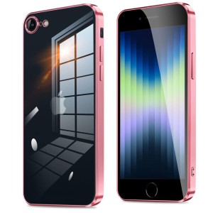 iPhone SE3 IPhone SE2 8 7 ケース クリア SE 第3世代 第2世代 スマホケース カバー 耐衝撃 バンパー 透明 薄型 TPU 軽量 人気 メッキ加