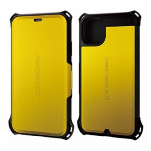 エレコム iPhone 11 ケース ZEROSHOCK 衝撃吸収 (落下時の衝撃から本体を守る) フラップタイプ イエロー PM-A19CZEROSYL