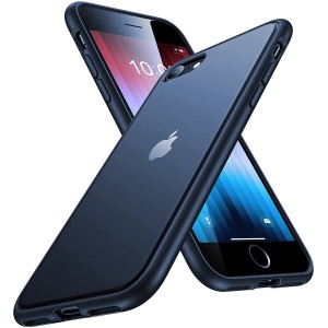 (XLAS) iPhone se3 ケース iPhone se2 iPhone7 iPhone8 ケース マット背面 耐衝撃 米軍MIL規格 指紋防止 SGS認証 レンズ保護 半透明 アイ