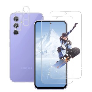 For Galaxy A54 5G ガラスフィルム (2枚入)＋ カメラフィルム (2枚入) Galaxy A54 SC-53D / SCG21 フィルム ギャラクシー A54 5G 強化ガ