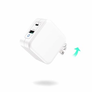 65w iphone 充電器 PD usb-c 充電器 type-c usb 急速充電器 超低温 GaNIII技術 タイプc 2ポート LED指示灯 携帯充電器 アイフォン コンパ