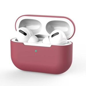 AirPods Pro ケース エアーポッズプロ シリコン ケース 一体型 ソフト 保護ケース アップル イヤホン カバー 耐衝撃 軽量 LED可視 ワイヤ