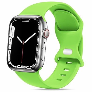 THWALK コンパチブル Apple Watch バンド ベルト 柔らかいシリコン素材のスポーツバンド 防水性 通気性 耐久性 柔軟 運動 おしゃれ 38mm 