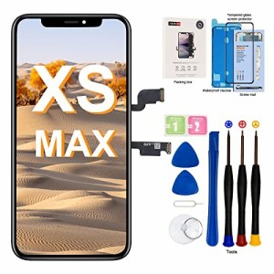 EFAITHFIX iPhone Xs MAX用 LCDスクリーン 交換用 6.5インチ アセンブリディスプレイ 3D タッチスクリーン デジタイザー 修理ツールキッ