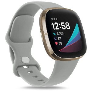 コンパチブル with Fitbit Versa 3 バンド fitbit versa 4用ベルト Fitbit Sense バンド 交換ベルト, 女性&男性用ソフトシリコン調整可能