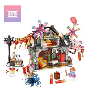 LOZ 1240 春お祭り LOZ miniブロック おもちゃ 玩具 6歳以上 大人の積み木 積み木 ミニブロック ブロック 創意 DIY 組み立て トレンド 人