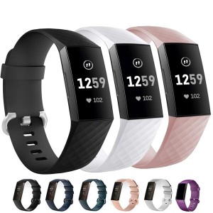 Fitbit Charge 4 交換バンド 3色セット Fitbit Charge 3 交換用ベルト 運動型 TPUバンドベルト Fitbit Charge 3 SE / 4 SE 交換バンドベ