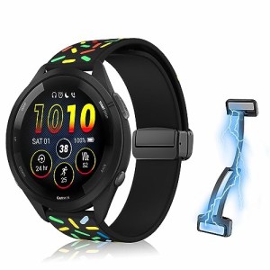 (RicYeel) 22mm 磁気付き シリコンバンド Xiaomi Watch 2 Pro/Xiaomi Watch S1/Xiaomi Watch S1 Pro/Watch S1 Active 対応 バンド マグネ