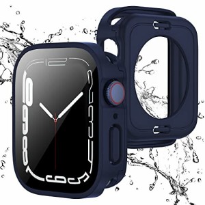 Apple Watch 用 防水ケース 40mm アップルウォッチ カバー 直角エッジデザイン 保護 アップルウォッチ Series SE/6/5/4 カバー ガラスフ