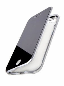 MIYUYU iPhone SE3 ケース SE2/8/7 カバー 覗き見防止 両面強化ガラス クリア アルミバンパー 360度フルカバー 全面保護 耐衝撃 マグネッ