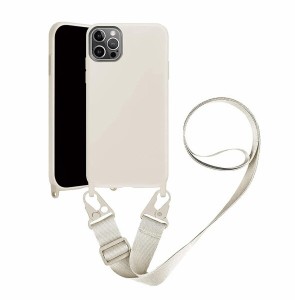 UnnFiko iPhone 11 ケース ネックストラップ スマホケース 蛍光色 シリコン アイフォン 11 ケース シンプル ソフト 保護カバー 携帯スト