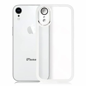 YUYIB iPhone XR ケース クリア 透明 レンズフィルム付き カメラ保護 シリコン ソフトケース おしゃれ 指紋防止 TPU 薄型 おしゃれ スマ