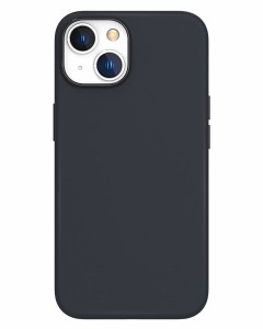 iPhone14 シリコンケース おしゃれ 全面保護 耐衝撃 ワイヤレス充電対応 (iPhone14, ブラック)