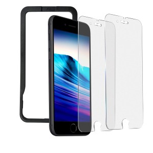 DXFAU iPhone SE第3世代 / SE第2世代 iPhone 8/7用 ガラスフィルム 4.7インチ対応 アンチグレア さらさら つや消し 液晶保護フィルム 硬