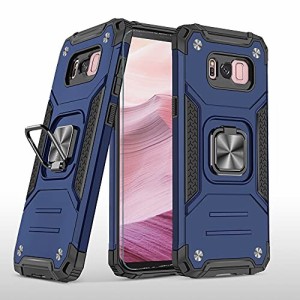 Galaxy S8 ケース,Galaxys8ケース SC-02J SCV36 スマホケース + Galaxys8 ?化ガラス フィルム,リング スタンド機能 付き 携帯ケース 人気