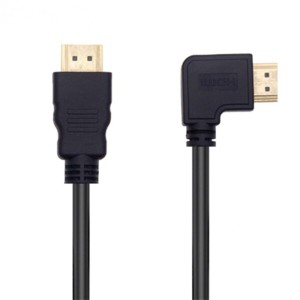 KKM-ラブショー0.15m 0.3m 0.5m短いHDMI ケーブル，4k /1080PHDMI 延長ケーブル, HDMI 1.4オス-メス 90度L字型左右向きHDMI 延長ケーブル