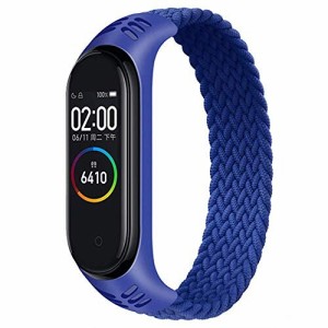 (Leishouer) コンパチブル Xiaomi Mi Band 7 6 5 Mi Band 4 3 バンド ナイロン編組ブレスレット弾性 リストバンドスポーツ 交換用 ブレス