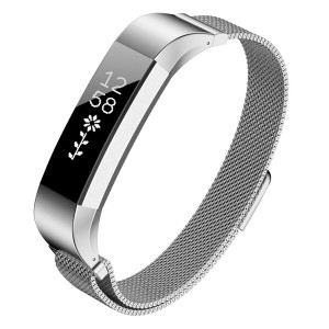 Kutop Fitbit Altaバンド Fitbit Alta HRバンド ミラネーゼ ステンレス製 調節可能なブレスレット交換アクセサリーバンド Fitbit Alta HR