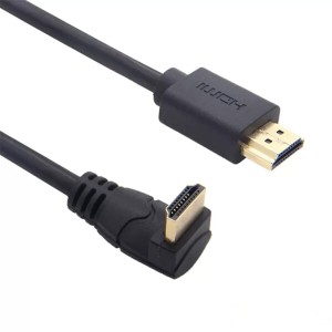 KKM-ラブショー0.15m 0.3m 0.5m~1.8m短いHDMI ケーブル，8k HDMI 延長ケーブル, 8K 60Hz HDMI 2.1オス-メス 90度L字型左右向きHDMI 延長