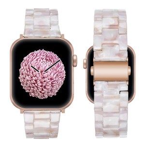 BinGeLi コンパチブル Apple Watch バンド 樹脂ベルト アップルウォッチ ベルト樹脂製 時計バンド ステンレス留め金 iwatch SE series 7/