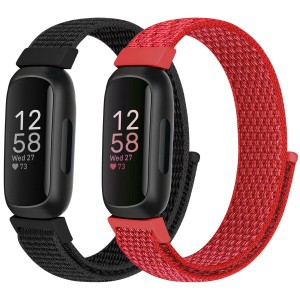 (Bcuckood) 時計バンド Fitbit Inspire 3/Inspire 2/Inspire HR/Inspire/Fitbit Ace 3/Ace 2 ナイロン スポーツループ 通気性 調節可能な