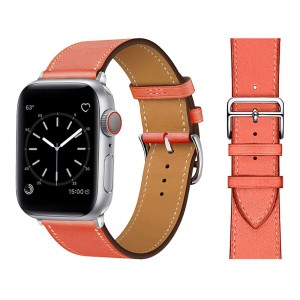 コンパチブル Apple Watch バンド 45mm 44mm 42mm 41mm 40mm 38mm 49mm 本革 コンパチブル iWatch 8 7 6 5 4 3 2 1 SE Ultra、エルメスオ