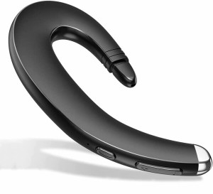 ヘッドホン 片耳 Bluetooth5.0 耳掛け式 耳に塞がない Bluetoothヘッドセット ワイヤレスイヤホン 左右耳兼用 超軽量 ノイズキャンセリン