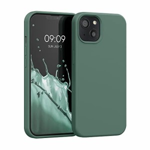 kwmobile Case Compatible with Apple iPhone 13 Case - TPU Silicone Phone Cover with Soft Finish - Forest Green
