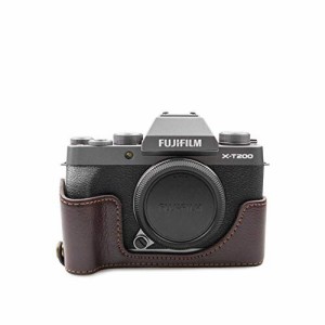 kinokoo 富士フイルム FUJIFILM XT200/ X-T200 ケース 本革 カメラケース ボディケース バッテリーの交換でき 三脚ネジ穴付き 本革（CF）