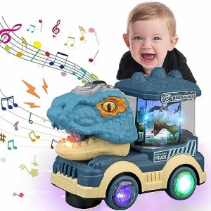 恐竜 おもちゃ 動く 車 おもちゃ LED恐竜の車 スプレー 恐竜 子供おもちゃ 噴霧機能 男の子 女の子 ロボット玩具 自動走行 発声 発光 誕