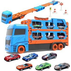 KeyAngel 車おもちゃ 建設車両セット カタパルト式大きいサイズの車 男の子おもちゃ お誕生日プレゼントランキング 知育玩具 ミニカーセ