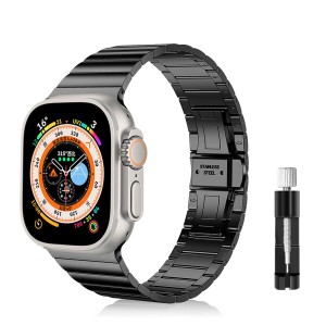 LanQii バンド コンパチブル Apple Watch Series 9/8/7/6/5/4/3/2/1/SE/SE 2/Ultra 2/Ultra 対応 (42mm 44mm 45mm 49mm) コンパチブル ア