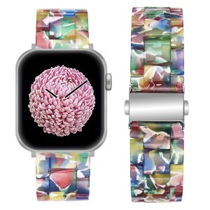 BinGeLi コンパチブル Apple Watch バンド 樹脂ベルト軽量 防水 アップルウォッチ バンド 腕時計ベルト ステンレス留め金 iwatch SE seri