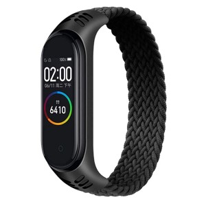 (Leishouer) コンパチブル Xiaomi Mi Band 7 6 5 Mi Band 4 3 バンド ナイロン編組ブレスレット弾性 リストバンドスポーツ 交換用 ブレス