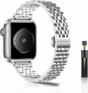 LanQii バンドコンパチブル Apple Watch Series 9/8/7/6/5/4/3/2/1/SE/SE 2/Ultra 2/Ultra 対応 (42mm 44mm 45mm 49mm) コンパチブル ア