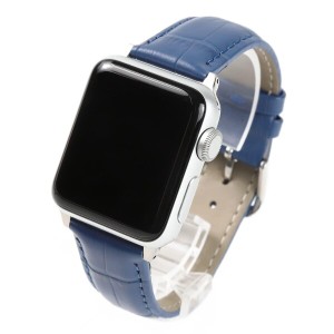 Apple Watch 対応ベルト コンパチブル 時計バンド クロコ型押し 本革レザー アップルウォッチ交換ストラップ iWatch 38mm 40mm 41mm 42mm