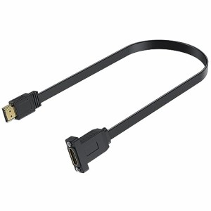 Poyiccot 4K HDMI 延長ケーブル、HDMI フラットケーブル 平型 薄型 、HDMI 2.0 延長コード 超薄型スリムHDMIコード、 HDMI 延長コードパ